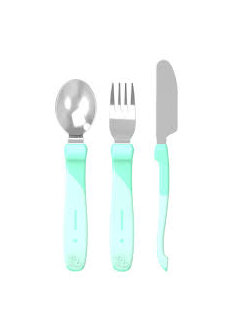 Learn Cutlery Stainless Steel Green
