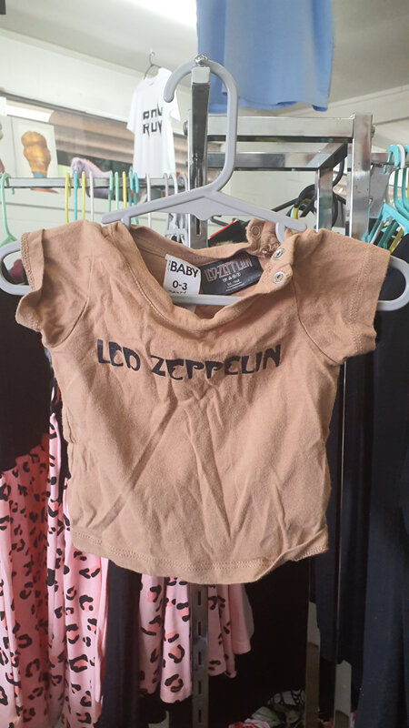 Led-Zeppelin baby t shirt 0-3mths little metal head