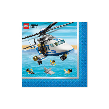 Lego City Lunch Napkins - pack of 16
