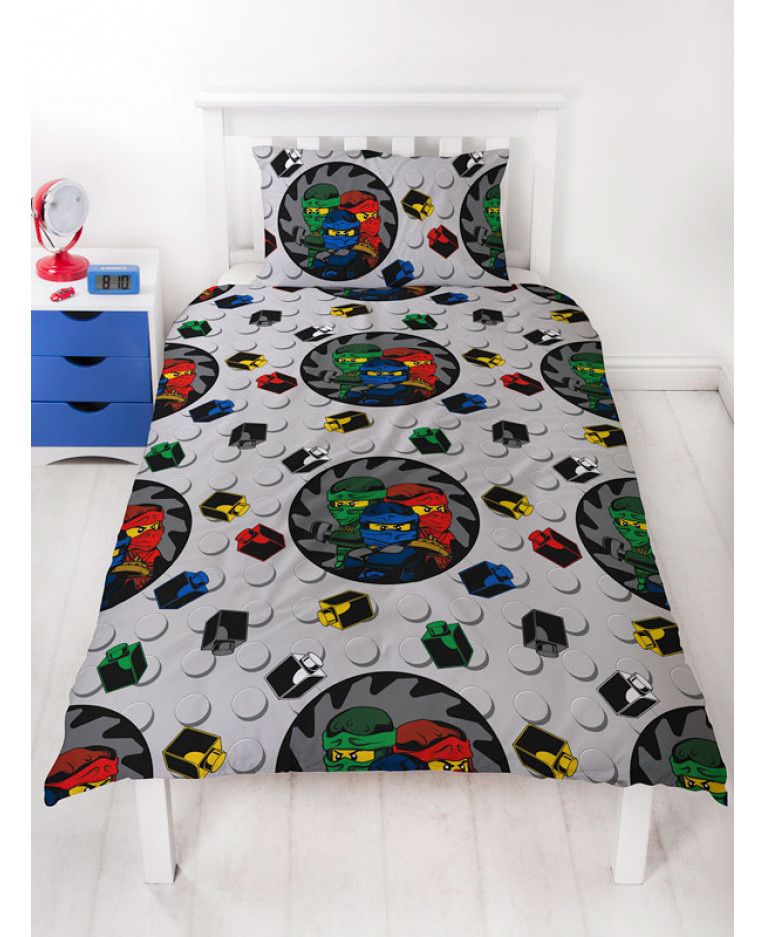 Lego Ninjago Castle Reversible Single Duvet Cover Set Little Bugs