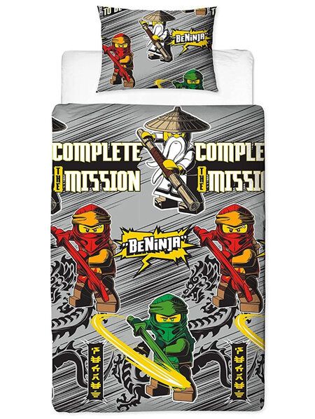 Lego Ninjago Mission Single Duvet Cover Set
