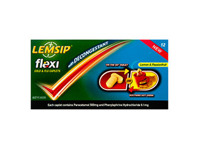 Lemsip Flexi Cold & Flu PE 12 Tablets