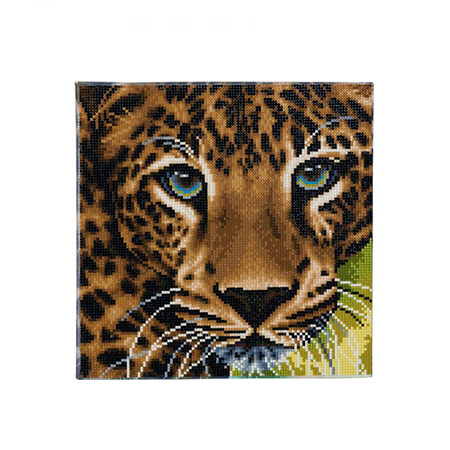 Leopard - Craft Buddy Crystal Art Kit - Framed