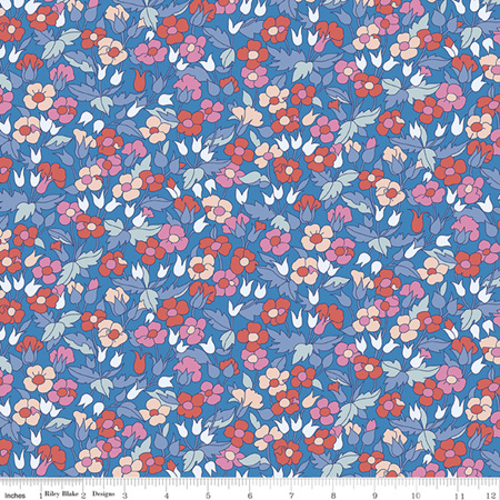 Liberty - The Carnaby Collection Retro Indigo Piccadilly Poppy in A 04775941A