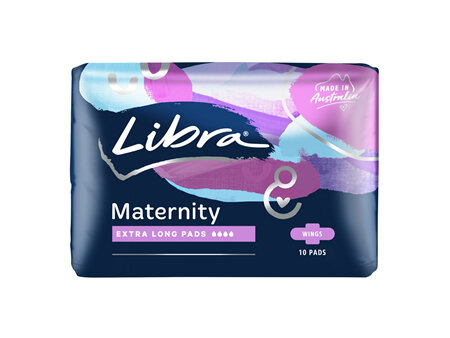 Libra Maternity Pads Extra Long with Wings 10 pk