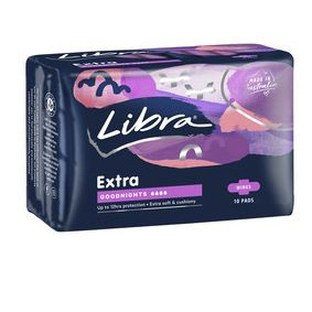 LIBRA PADS GOODNIGHTS EXTRA LONG 10 PACK