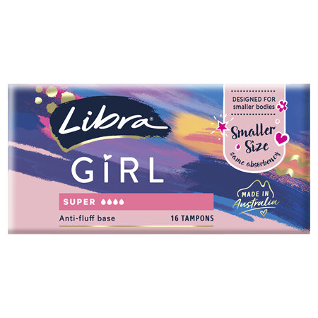 Libra Tampons, Girl Super, 16 Pack