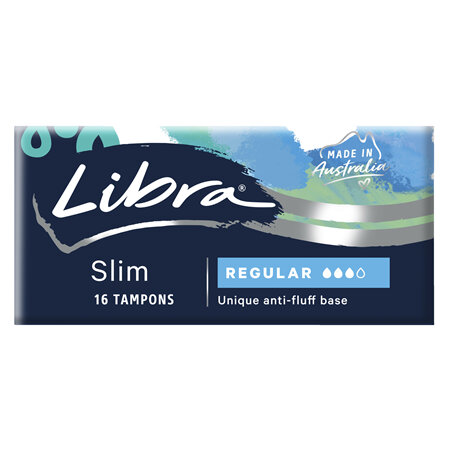 Libra Tampons, Slim Regular, 16 Pack