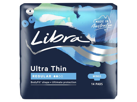 Libra Ultra Thin Pads Regular with Wings 14