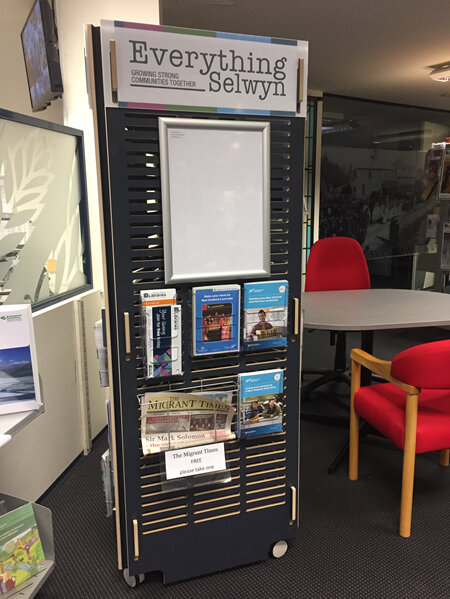 Library Stands Designed and Built by Shout Group