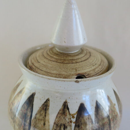 Lidded pot with cone lid