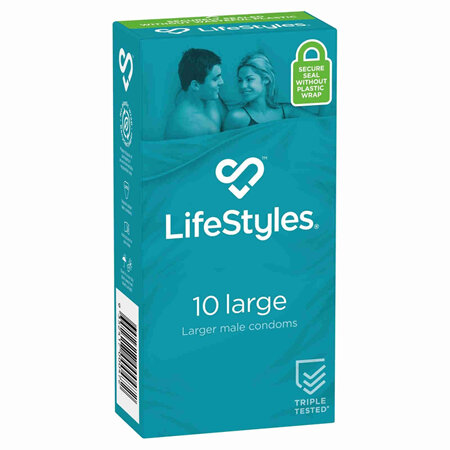 Lifestyle Large Condom 10pk