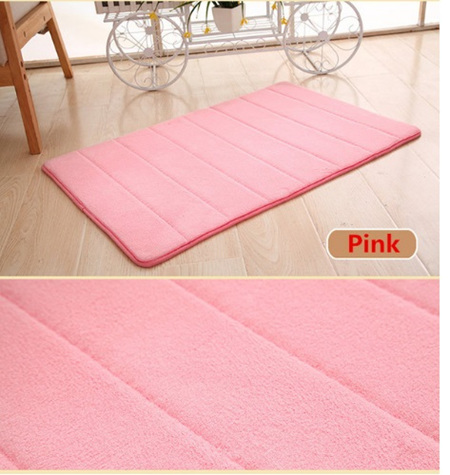 Light Pink Memory Foam Bath Mat