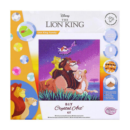 Lion King - Craft Buddy Crystal Art - Framed