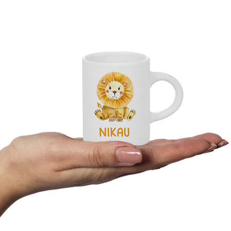 Lion Personalised Fluffy Mug