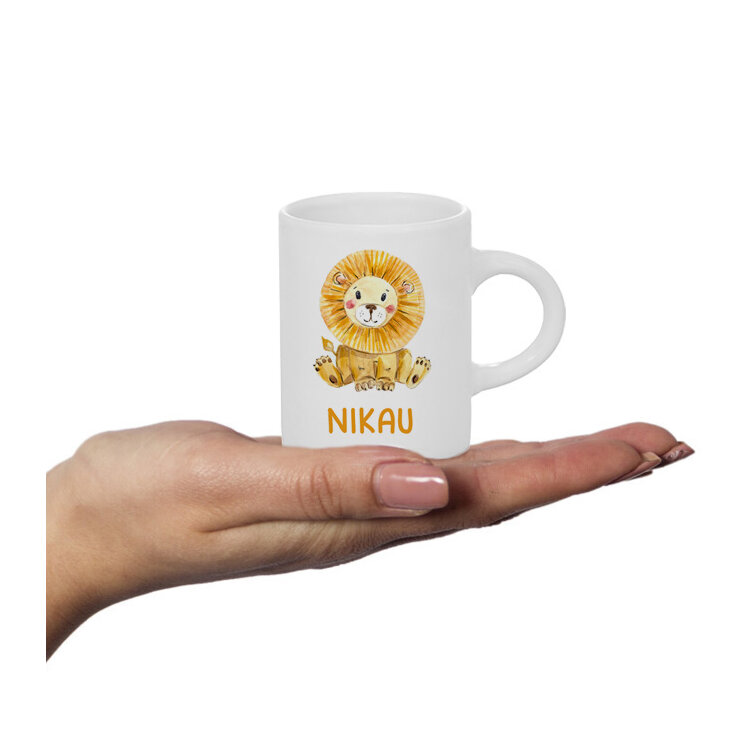 Lion Personalised Fluffy Mug