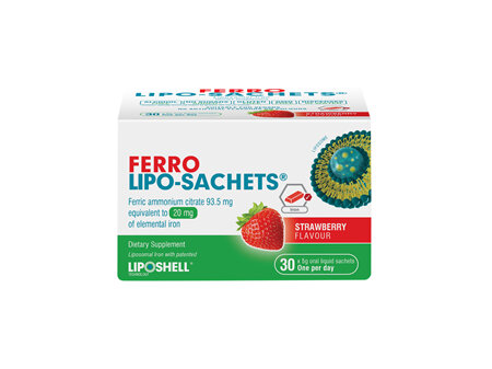 Lipo-Sachets Ferro S/berry Flav 30s
