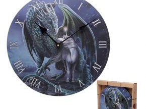 Lisa Parker Protector Magick Dragon & Unicorn Picture Clock