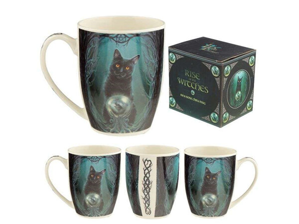 Lisa Parker Rise of the Witches Cat Porcelain Mug