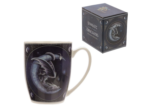 Lisa Parker Sweet Dreams Dragon and Moon Porcelain Mug