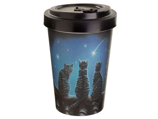 Lisa Parker Wish Upon a Star Cat Biodegradable Travel Mug