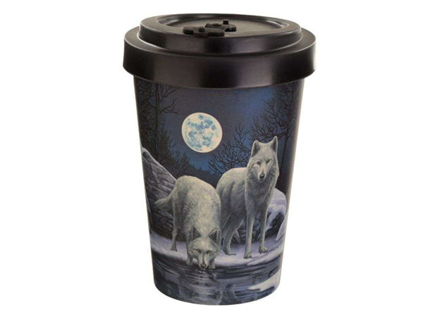 Lisa Parker Wolf Biodegradable Travel Mug