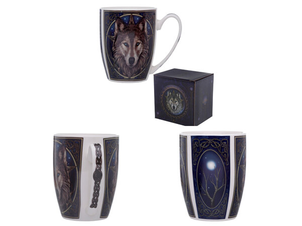 Lisa Parker Wolf Head Porcelain Mug