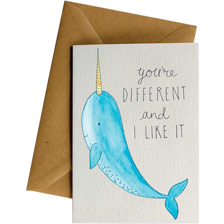 Little Difference Narwhal Card