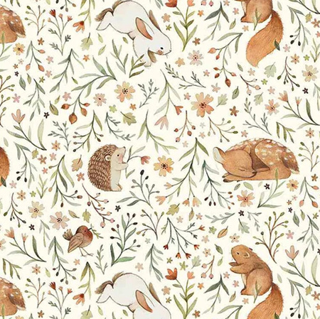 Little Fawn & Friends Animal Floral Cream 2073