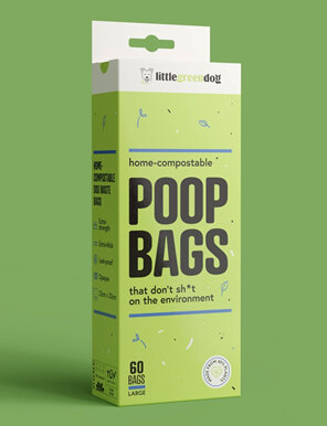 Little Green Dog compostable dog poop bags