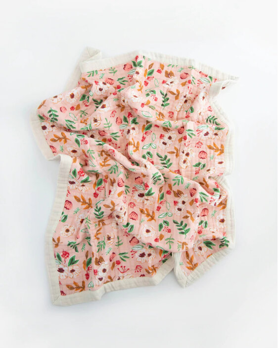 Little Unicorn Cotton Muslin Baby Blanket vintage floral baby newborn bedtime
