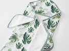 Little Unicorn -- Hooded Towel and Wash Cloth Tropical Leaf