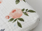 Little Unicorn -- Muslin Changing Pad Cover Watercolour Roses
