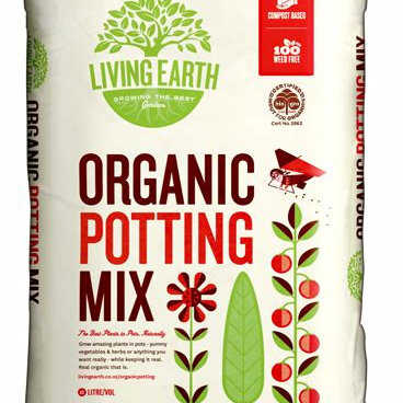 Living Earth Cert Organic Potting Mix 40L