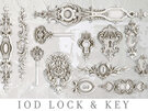 Lock & Key IOD Decor Mould
