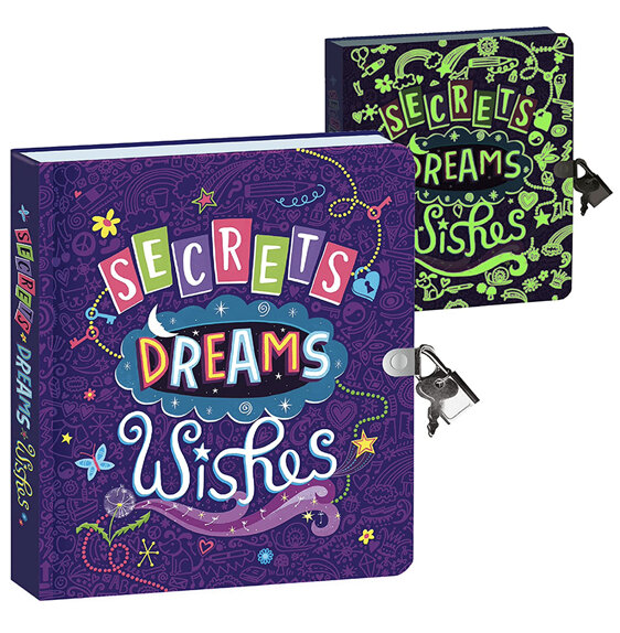 Lockable Diary: Secrets Dreams Wishes by Peacable Kingdom