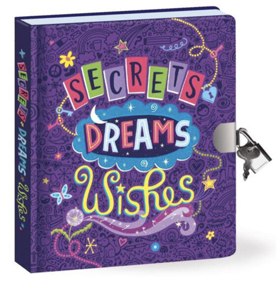 Lockable Diary: Secrets Dreams Wishes by Peacable Kingdom