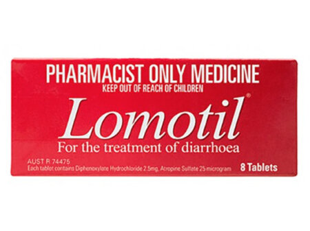 Lomotil 2.5mg 8 Tablets