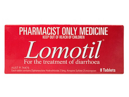Lomotil 2.5mg 8 Tablets
