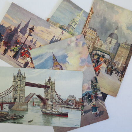 London views postcards