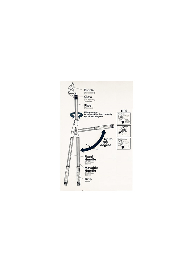 Long reach loppers - Technical notes