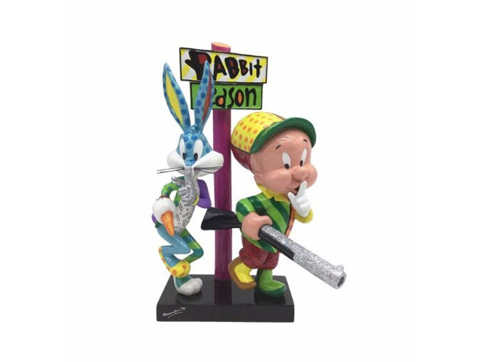 Looney Tunes Britto Elmer Fudd & Bugs Bunny Large 21.5cm *Free Delivery!*