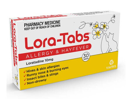 Lora-Tab Allergy & Hayfever Tablets 10mg - 30