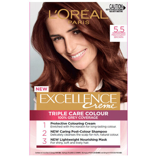 L'Oreal EXCELLENCE Hair Colour 5.5 Mahogany Brown