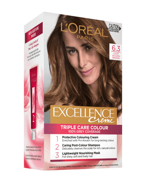 L'Oreal EXCELLENCE Hair Colour 6.3 Light Golden Brown