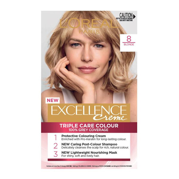 L'Oreal EXCELLENCE Hair Colour 8 Blonde