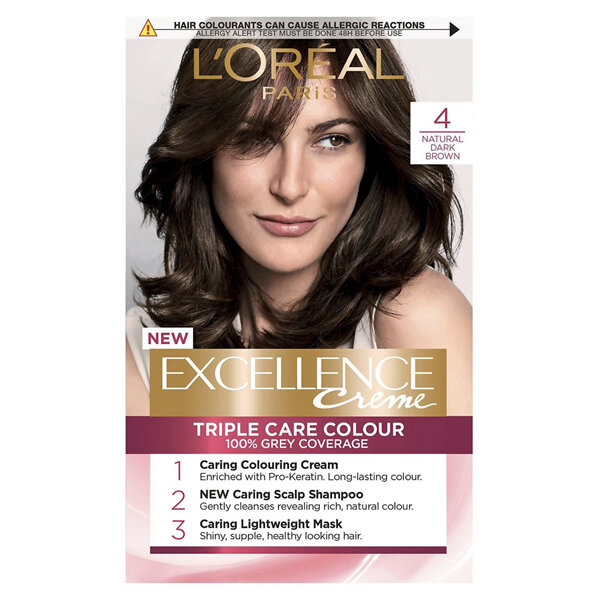 L'Oreal Excellence Paris Creme Hair Colour 4 Dark Brown