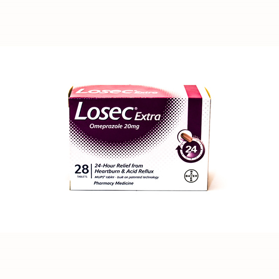 Losec Extra 20mg Tablets - St Heliers Pharmacy