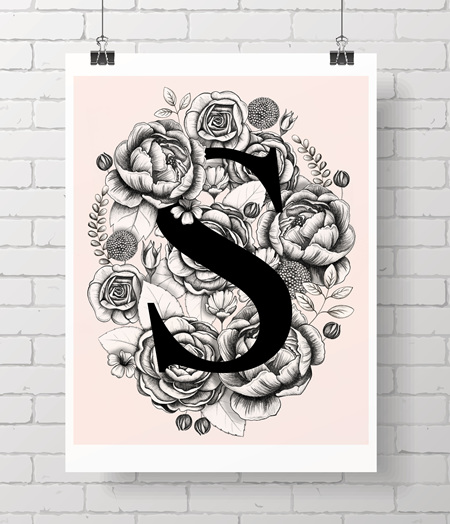Love Letters - A-Z initial prints