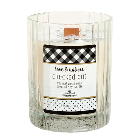 LOVE & NATURE CHECKED OUT CANDLE